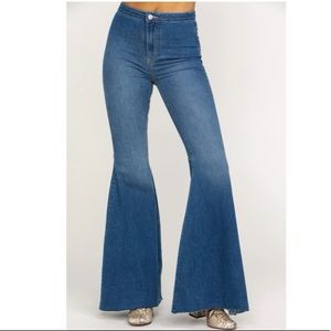 Free People Just Float On Flare Jeans
